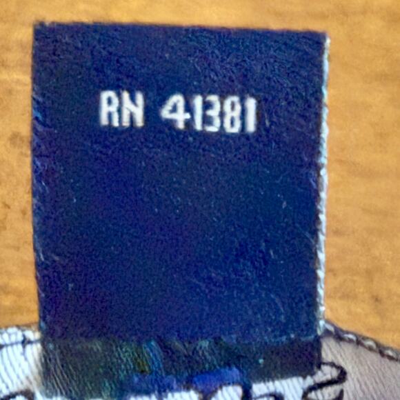 Chaps by Ralph Lauren Womens Swirl Print Polyester Blouse Size L Tie Waist Tunic - Picture 9 of 9